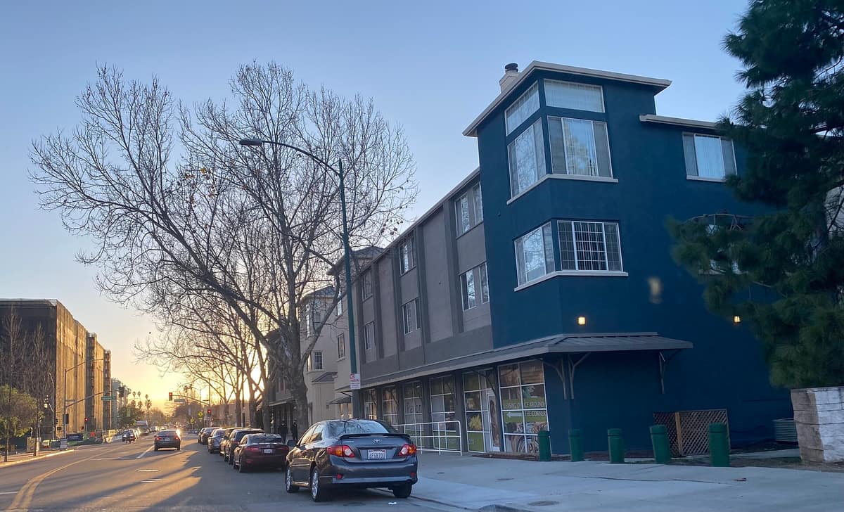 A street in San Jose's Japantown