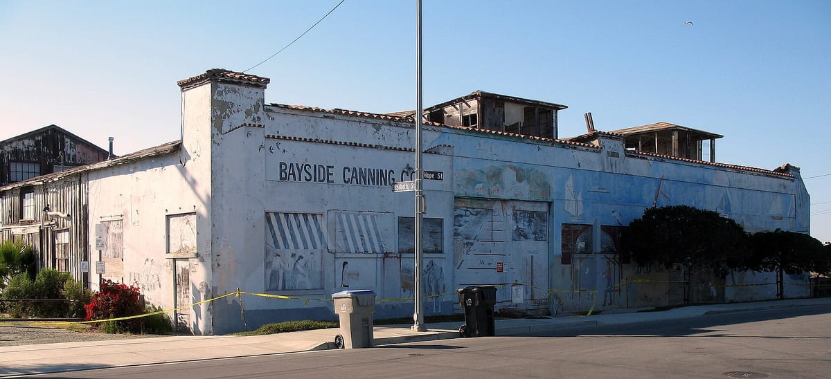 The old Bayside Cannery building on Hope Street in Alviso