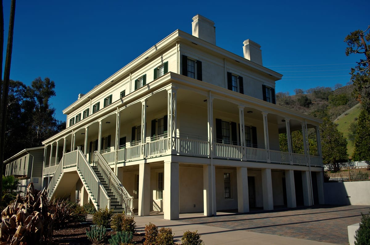Casa Grande, the 1854 mine manager's house in New Almaden