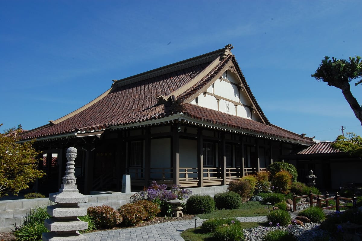 The San Jose Buddhist Church Betsuin on North Fifth Street, built in 1937